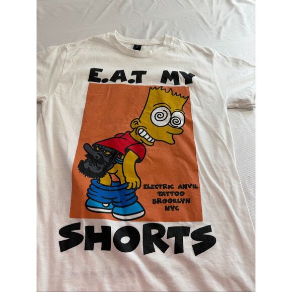 Eat My Shorts X Northern Heretic Electric Avenue Tattoo T-Shirt Size Small - Picture 3 of 9